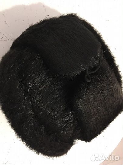Мужская шапка-ушанка из нутрии, новая