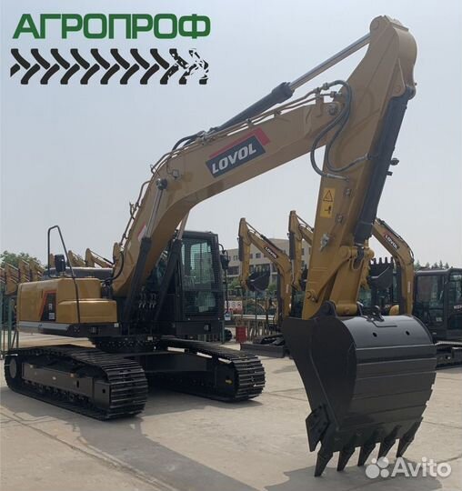 Гусеничный экскаватор Lovol FR220D, 2024