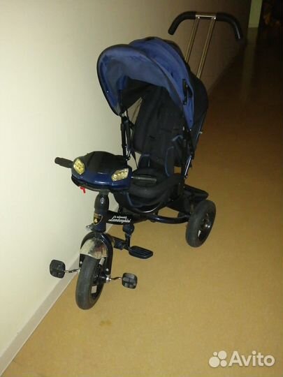 Детский трехколесный велосипед lamborghini