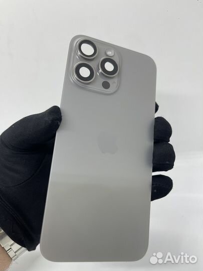 iPhone 15 Pro Max задняя крышка natural titanium