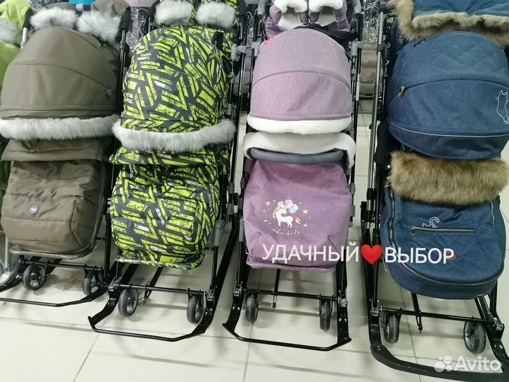 Новые санки-коляска Nika, Galaxy (в наличии)