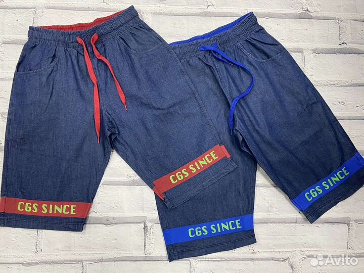Новые шорты облегченная джинса,от 122до 170см