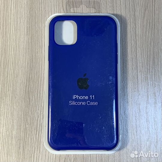 Силиконовый чехол iPhone 11 синий
