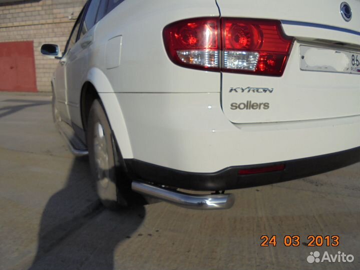 Ssang Yong Kyron 2007 Защита заднего бампера