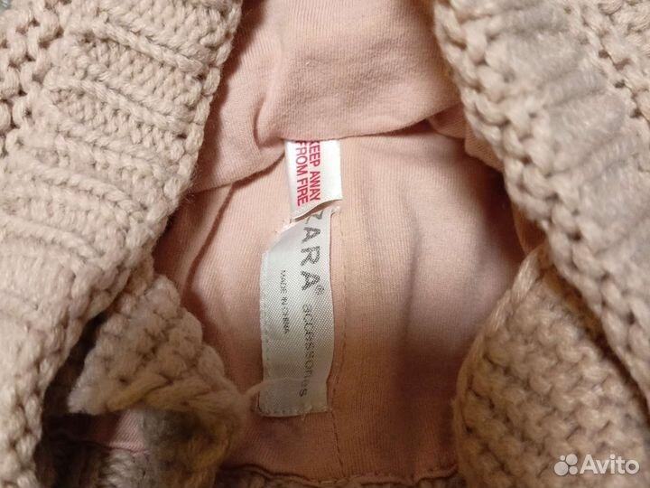 Комплект шапка и шарф для девочки