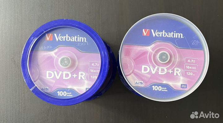 Диск DVD+R 4.7Gb Verbatim 16x 100шт