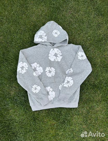 Худи denim tears серое