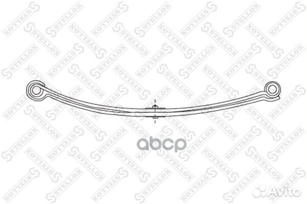 12-00074-SX рессора задн. 58 568 09 MB Sprinte