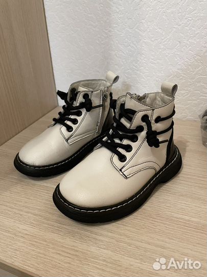 Ботинки кожанные демисезонные