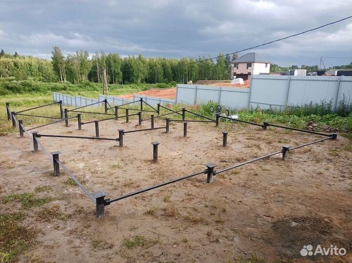 Винтовые сваи под ключ. Свайно винтовой фундамент