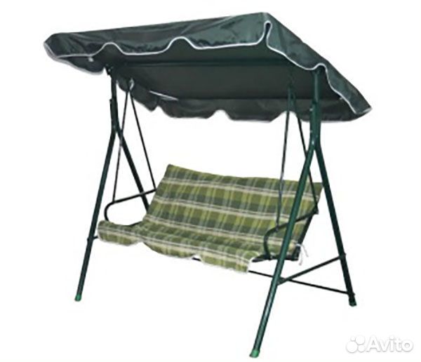 Качели садовые трехместные новые