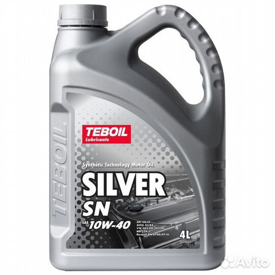 Масло полусинтетическое teboil Silver SN 10W40 4л