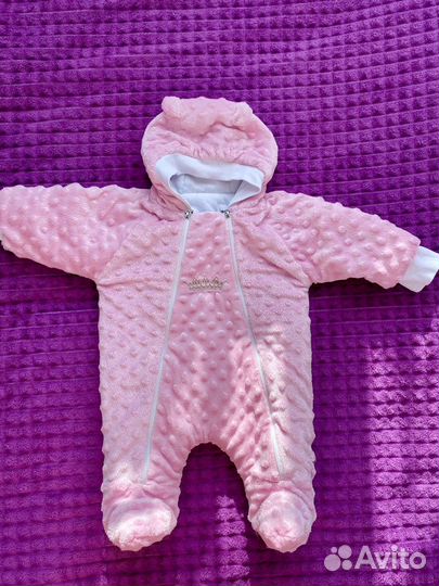 Зимний комбинезон для девочки на выписку