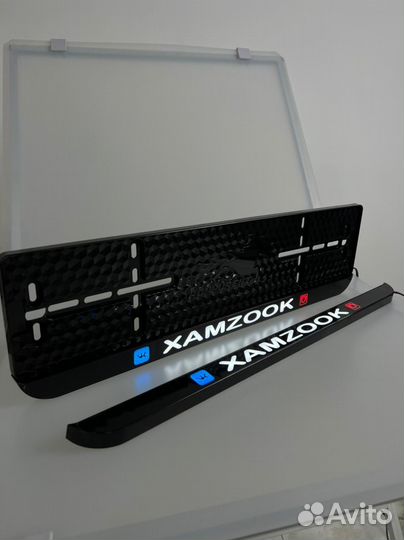 Подномерники с LED надписью