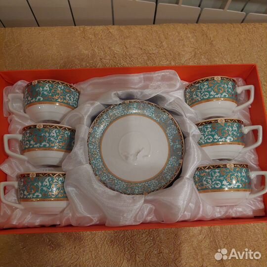 Кофейный сервиз новый фарфор