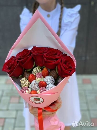 Клубничные композиции на 1 сентября