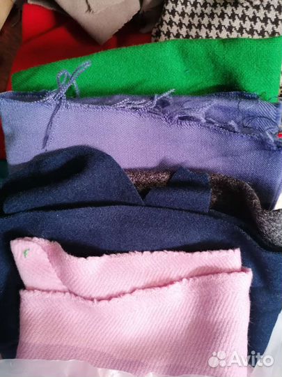 Обрезки ткани пальтовой и хб