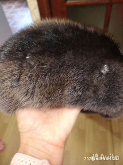 Шапка- берет норковый новый