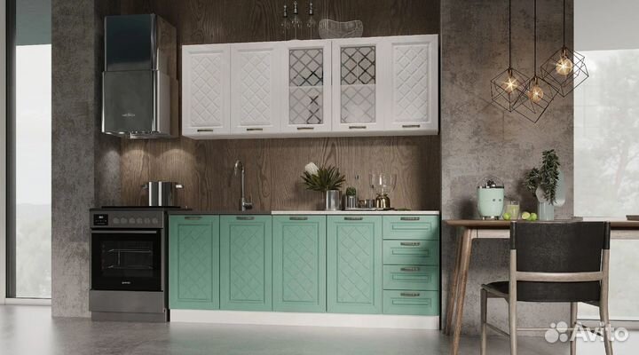 Готовая кухня мдф 2 метра