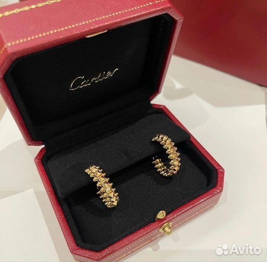 Серьги Cartier Clash золотые