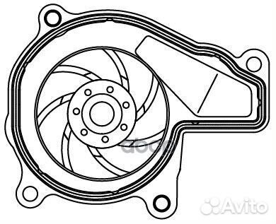 Насос водяной для а/м BMW X1 (F48) (15) /X2 (F39)