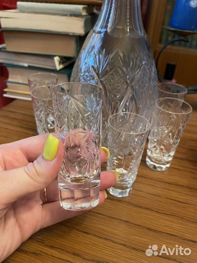 Графин хрустальный с рюмками