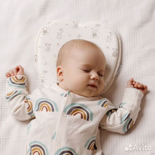 Бабочка ортопедическая подушка для новорожденных