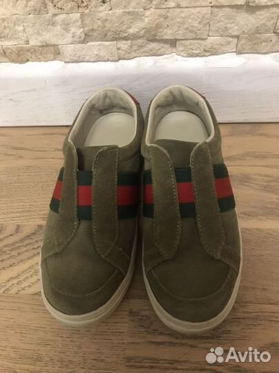Мокасины gucci детские, размер 28-29