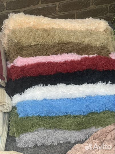 Море пледов, бамбук, травка, кубик, хлопок