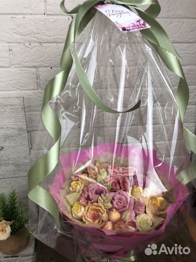 Вкусный зефирный Букет на юбилей, на день рождения