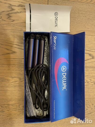 Плойка для волос тройная