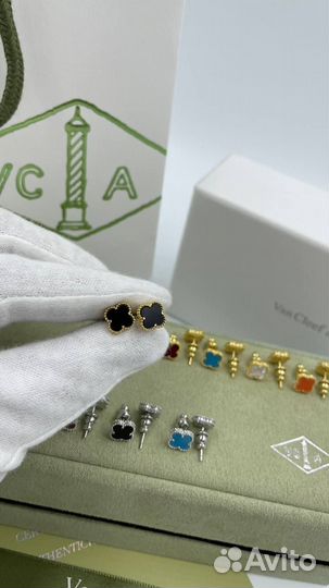 Van Cleef & Arpels серьги пуссеты премиум