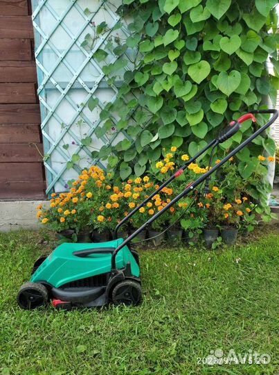 Газонокосилка электрическая bosch