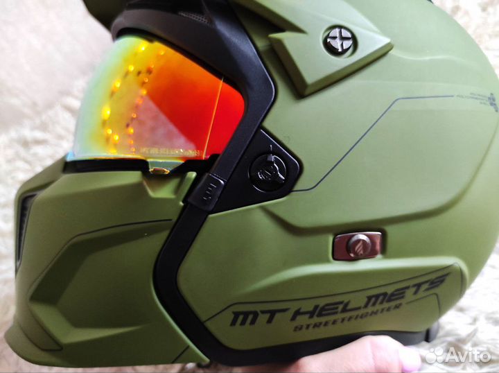 Мотошлем MT helmets streetfighter SV Solid A6