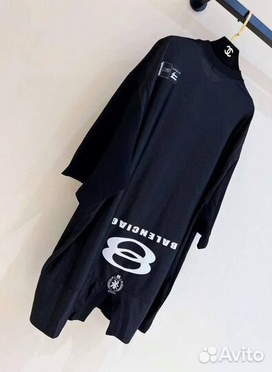 Balenciaga футболка удлиненная (топ 2024)