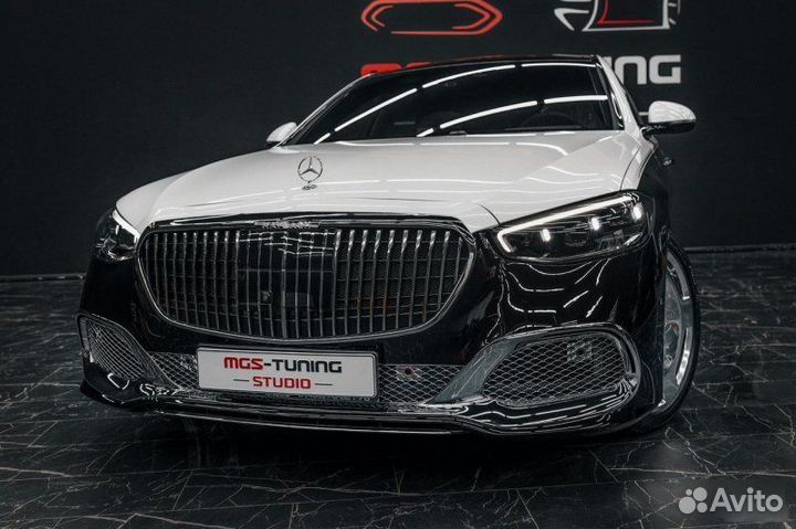 Передний бампер + решетка Maybach S-class W223 223