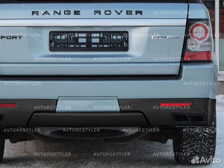 Накладка на задний бампер Range Rover Sport L320