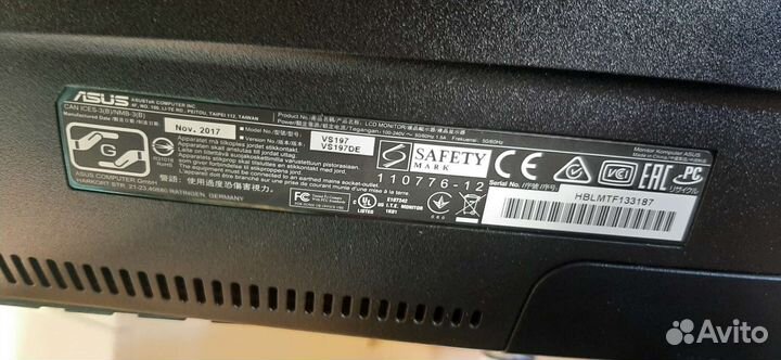 Монитор Asus 19дюйм