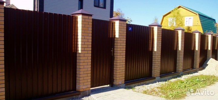 Забор из профнастила