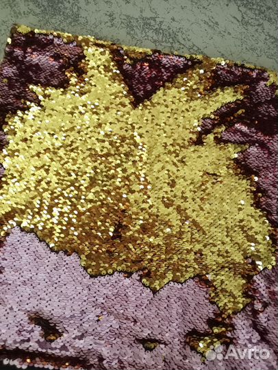 Наволочка декоративная с пайетками 40х40