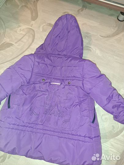 Куртка зимняя для девочки 98-104