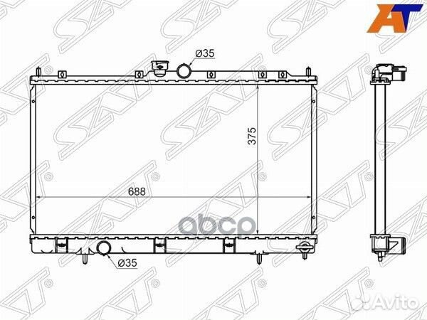 Радиатор Mitsubishi Lancer 02-10 / Lancer Cedia