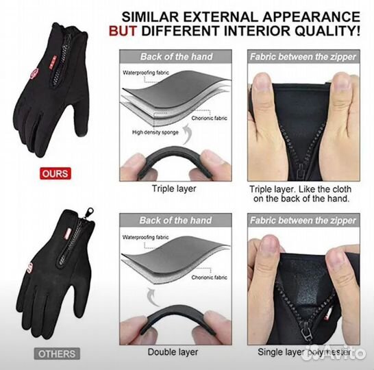 Перчатки вело/мото/авто