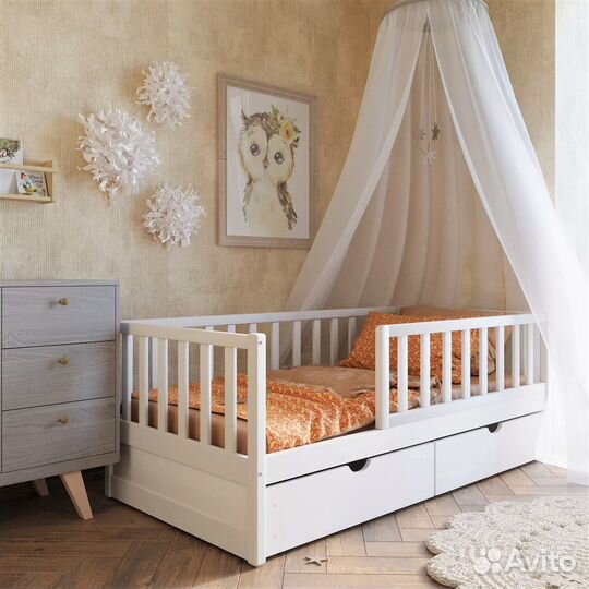 Детская кровать из бука 180х90