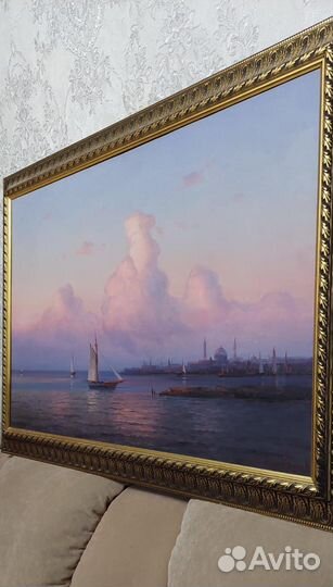 Картина маслом на холсте большая пейзаж