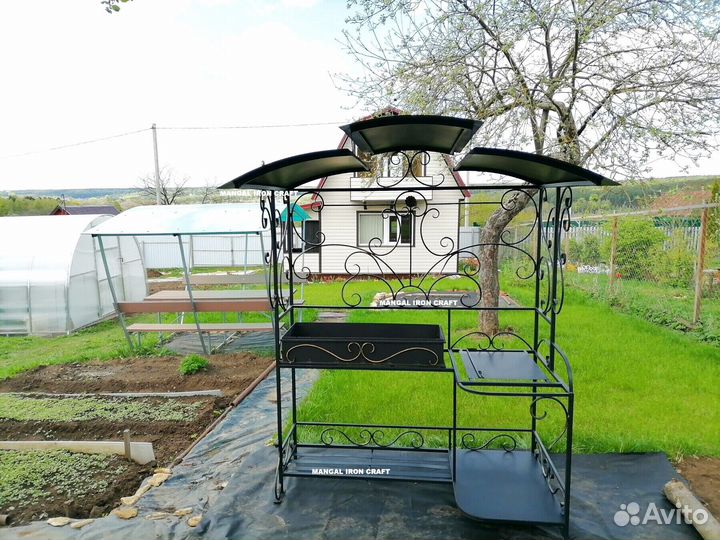 Мангал с крышей
