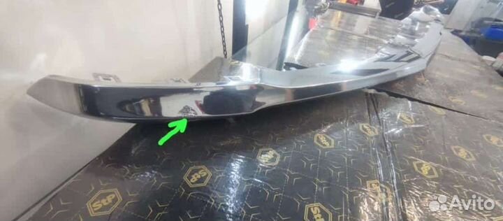 Губа передняя хромированная Mercedes GL400, X166