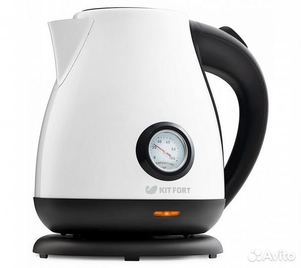 Чайник электрический Kitfort KT-642-3 белый/черный