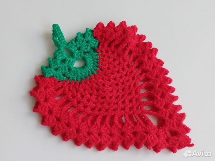 Прихватки-подставки вязаные ягодки ручная работа