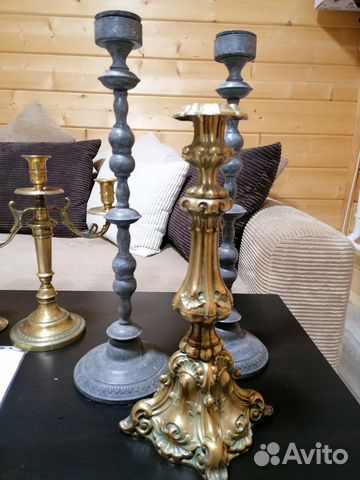 Подсвечник латунь винтаж